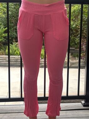 Salt Life Coral Pink Ribbed Lounge Pants